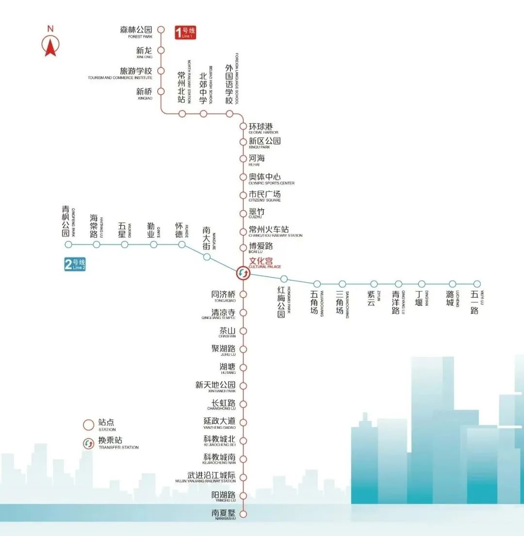 常州地铁线路图, 常州轨道交通图