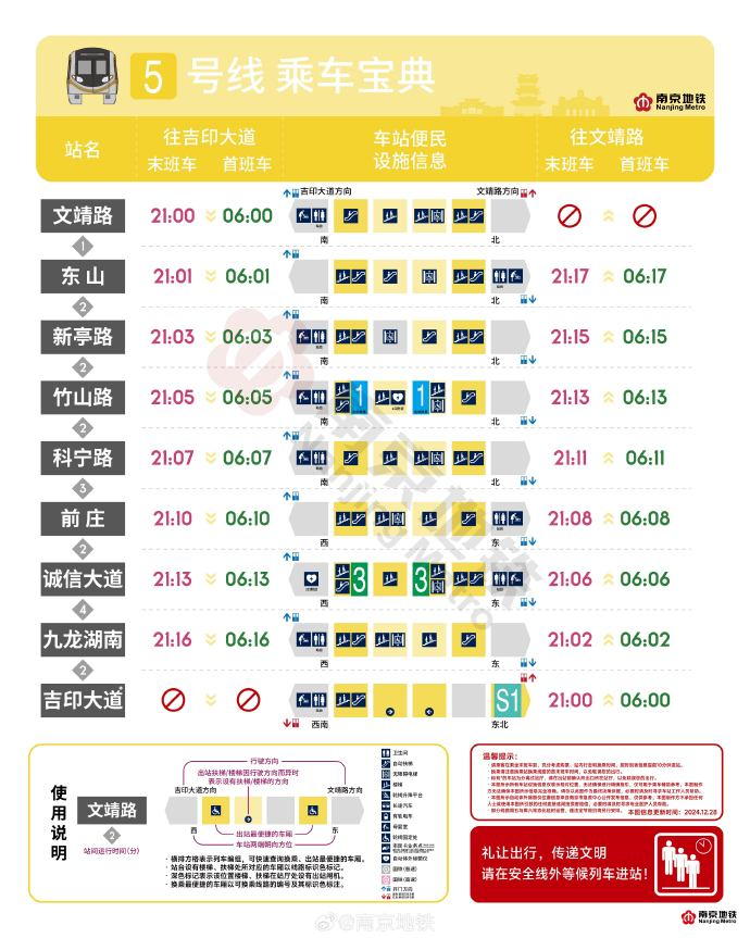 5号线首未车时刻表