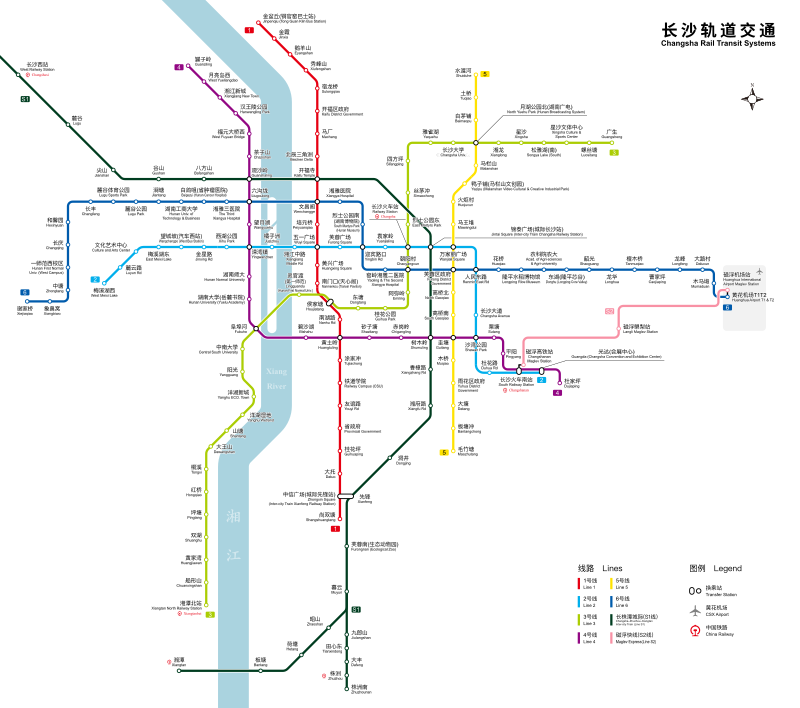 长沙地铁线路图, 长沙轨道交通图