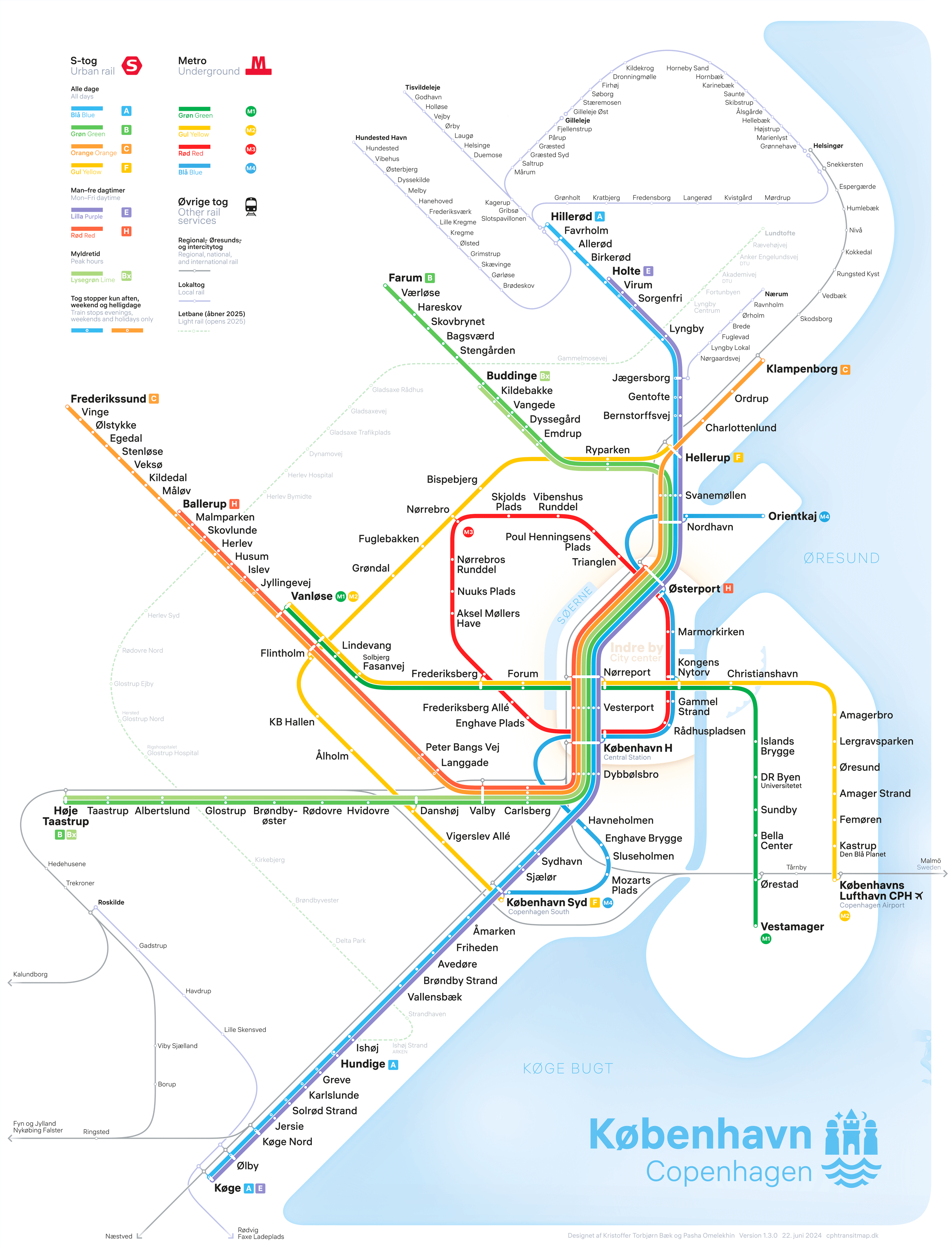 Copenhagen Metro Map